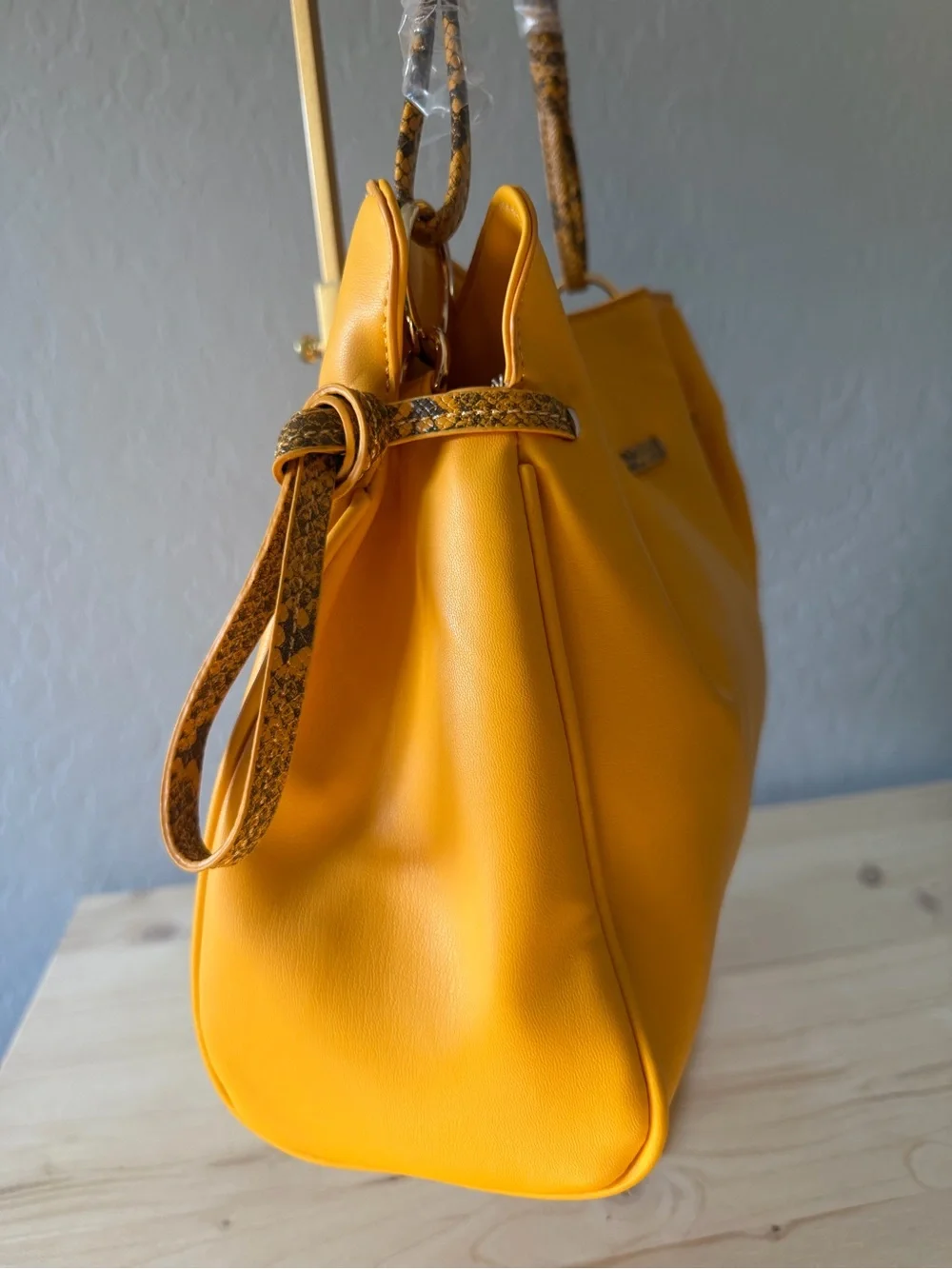 Badgley Mischka Mustard Yellow Shoulder Bag